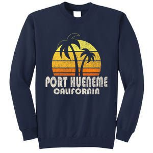 Retro Port Hueneme CA Beach Vacation Tall Sweatshirt