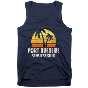 Retro Port Hueneme CA Beach Vacation Tank Top