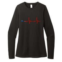 Red Pill Heartbeat Conservative Republican Election Womens CVC Long Sleeve Shirt