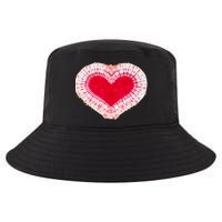 Red & Pink Heart Tie Dye Valentines Day Cool Comfort Performance Bucket Hat
