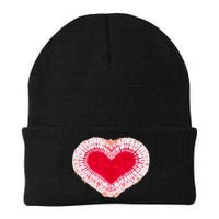 Red & Pink Heart Tie Dye Valentines Day Beanie