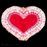 Red & Pink Heart Tie Dye Valentines Day 16 in Basic Backpack