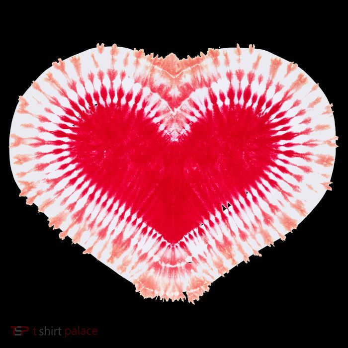 Red & Pink Heart Tie Dye Valentines Day 16 in Basic Backpack