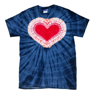 Red & Pink Heart Tie Dye Valentines Day Tie-Dye T-Shirt