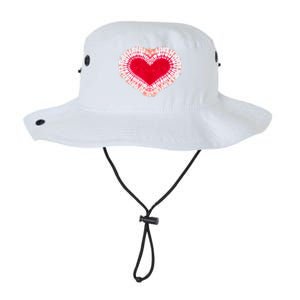 Red & Pink Heart Tie Dye Valentines Day Legacy Cool Fit Booney Bucket Hat