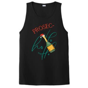 Retro Prosec Ho Ho Ho Funny Presecco Christmas Vacation Great Gift PosiCharge Competitor Tank