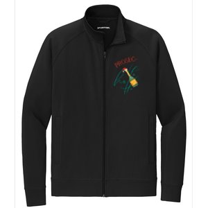 Retro Prosec Ho Ho Ho Funny Presecco Christmas Vacation Great Gift Stretch Full-Zip Cadet Jacket