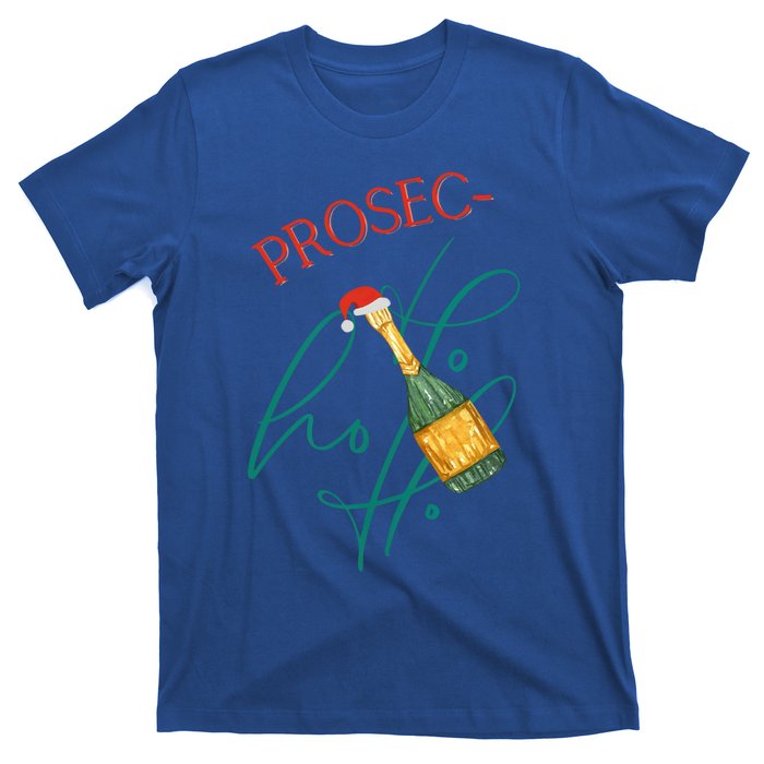 Retro Prosec Ho Ho Ho Funny Presecco Christmas Vacation Great Gift T-Shirt