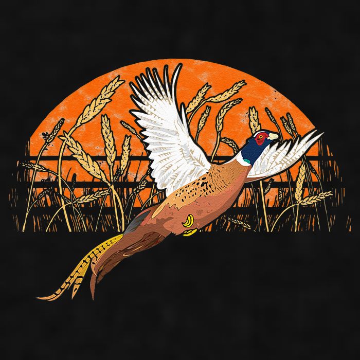 Ringneck Pheasant Hunting Upland Bird Hunter Grain Field Ladies PosiCharge Tri-Blend Wicking Tank