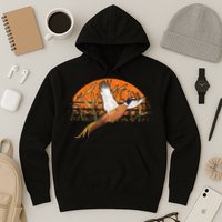 Ringneck Pheasant Hunting Upland Bird Hunter Grain Field Hoodie