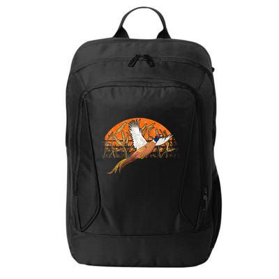 Ringneck Pheasant Hunting Upland Bird Hunter Grain Field City Backpack