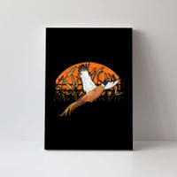 Ringneck Pheasant Hunting Upland Bird Hunter Grain Field Canvas