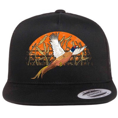 Ringneck Pheasant Hunting Upland Bird Hunter Grain Field Flatbill Hat