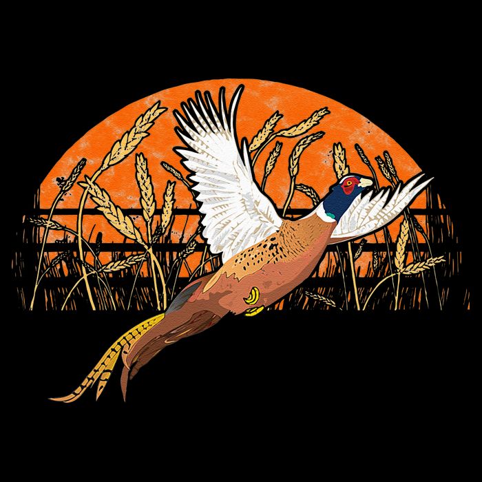 Ringneck Pheasant Hunting Upland Bird Hunter Grain Field 16 in Basic Backpack