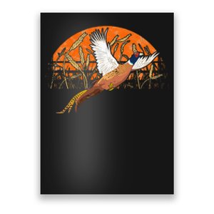 Ringneck Pheasant Hunting Upland Bird Hunter Grain Field Poster