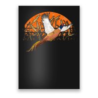 Ringneck Pheasant Hunting Upland Bird Hunter Grain Field Poster