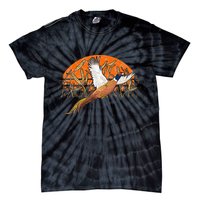 Ringneck Pheasant Hunting Upland Bird Hunter Grain Field Tie-Dye T-Shirt