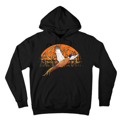 Ringneck Pheasant Hunting Upland Bird Hunter Grain Field Tall Hoodie