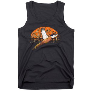 Ringneck Pheasant Hunting Upland Bird Hunter Grain Field Tank Top