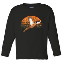 Ringneck Pheasant Hunting Upland Bird Hunter Grain Field Toddler Long Sleeve Shirt