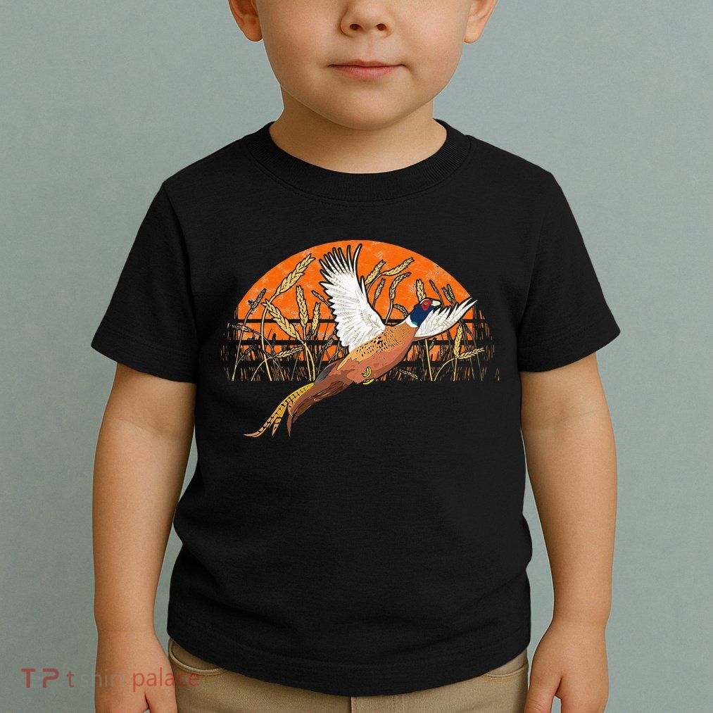 Ringneck Pheasant Hunting Upland Bird Hunter Grain Field Toddler T-Shirt