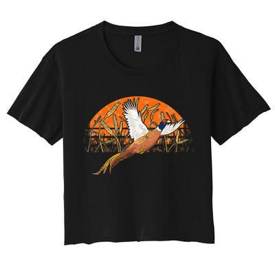Ringneck Pheasant Hunting Upland Bird Hunter Grain Field Crop Top