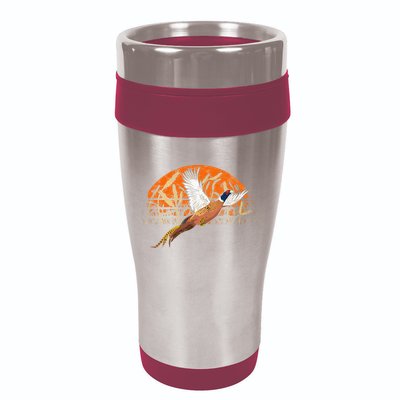Ringneck Pheasant Hunting Upland Bird Hunter Grain Field 16oz Travel Tumbler