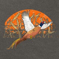 Ringneck Pheasant Hunting Upland Bird Hunter Grain Field Cotton Canvas Backpack