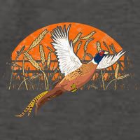 Ringneck Pheasant Hunting Upland Bird Hunter Grain Field Vector Backpack