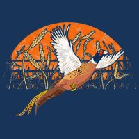 Ringneck Pheasant Hunting Upland Bird Hunter Grain Field Infant Baby Jersey Bodysuit