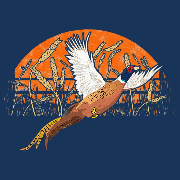 Ringneck Pheasant Hunting Upland Bird Hunter Grain Field Infant Baby Jersey Bodysuit