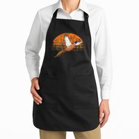 Ringneck Pheasant Hunting Upland Bird Hunter Grain Field Full-Length Apron With Pockets