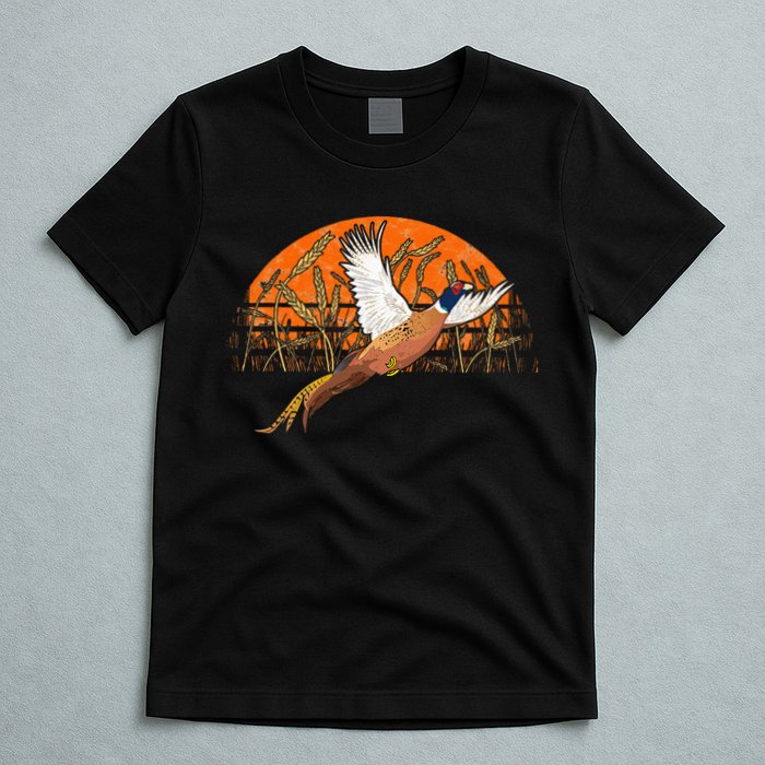 Ringneck Pheasant Hunting Upland Bird Hunter Grain Field T-Shirt