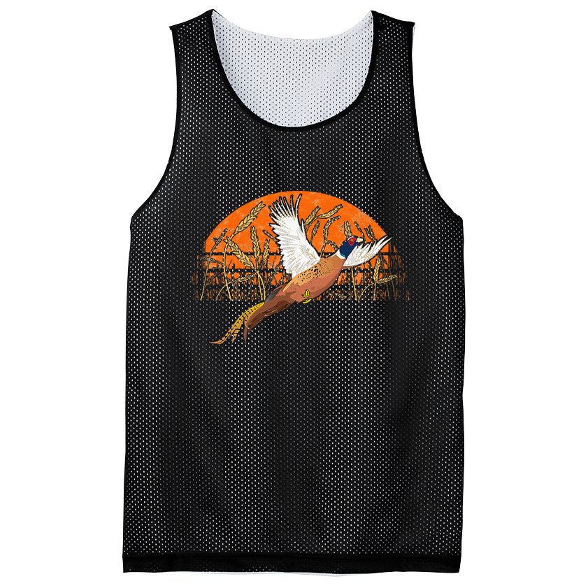 Ringneck Pheasant Hunting Upland Bird Hunter Grain Field Mesh Reversible Basketball Jersey Tank