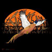 Ringneck Pheasant Hunting Upland Bird Hunter Grain Field Poster