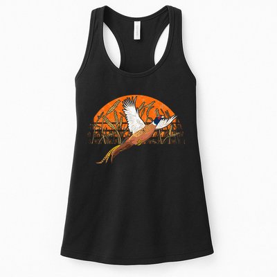 Ringneck Pheasant Hunting Upland Bird Hunter Grain Field Womens Tank Top