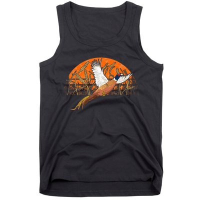 Ringneck Pheasant Hunting Upland Bird Hunter Grain Field Tank Top