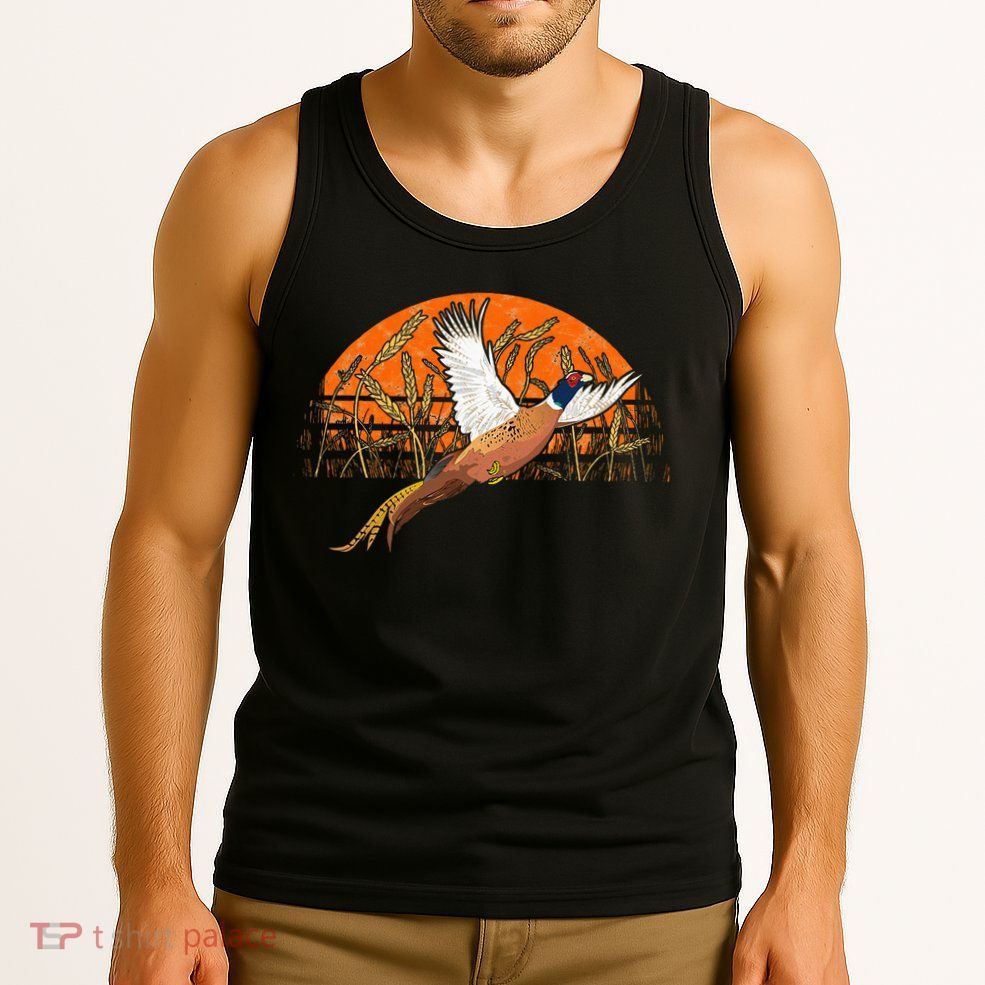 Ringneck Pheasant Hunting Upland Bird Hunter Grain Field Tank Top