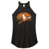 Ringneck Pheasant Hunting Upland Bird Hunter Grain Field Women's Perfect Tri Rocker Tank
