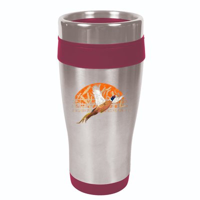 Ringneck Pheasant Hunting Upland Bird Hunter Grain Field 16oz Travel Tumbler
