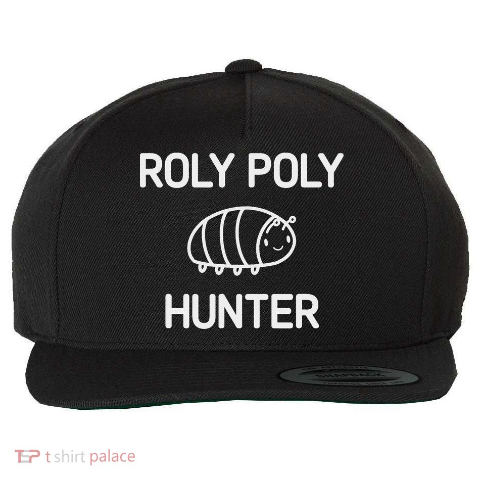 Roly Poly Hunter, Bugs, Insects, Funny, Jokes, Sarcastic Wool Snapback Cap