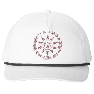 Raw Paw Heatwave I Am A Vile And Wretched Thing Snapback Five-Panel Rope Hat