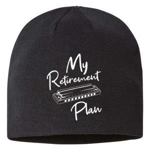 Retirement Plan Harmonica Player Harmonicist French Harp Sustainable Beanie