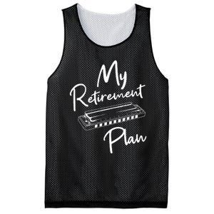 Retirement Plan Harmonica Player Harmonicist French Harp Mesh Reversible Basketball Jersey Tank