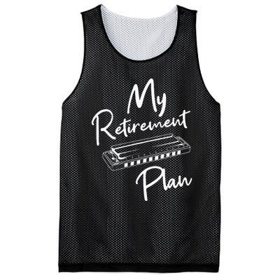 Retirement Plan Harmonica Player Harmonicist French Harp Mesh Reversible Basketball Jersey Tank