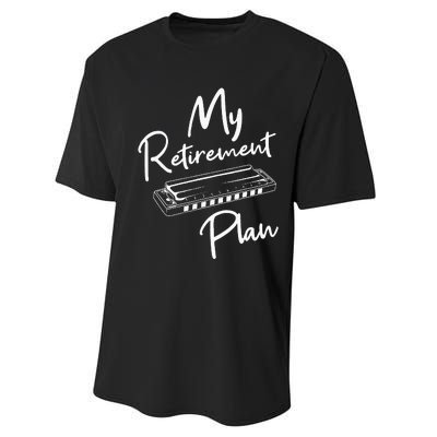 Retirement Plan Harmonica Player Harmonicist French Harp Performance Sprint T-Shirt