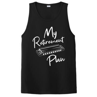 Retirement Plan Harmonica Player Harmonicist French Harp PosiCharge Competitor Tank