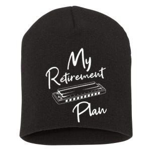 Retirement Plan Harmonica Player Harmonicist French Harp Short Acrylic Beanie