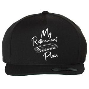 Retirement Plan Harmonica Player Harmonicist French Harp Wool Snapback Cap