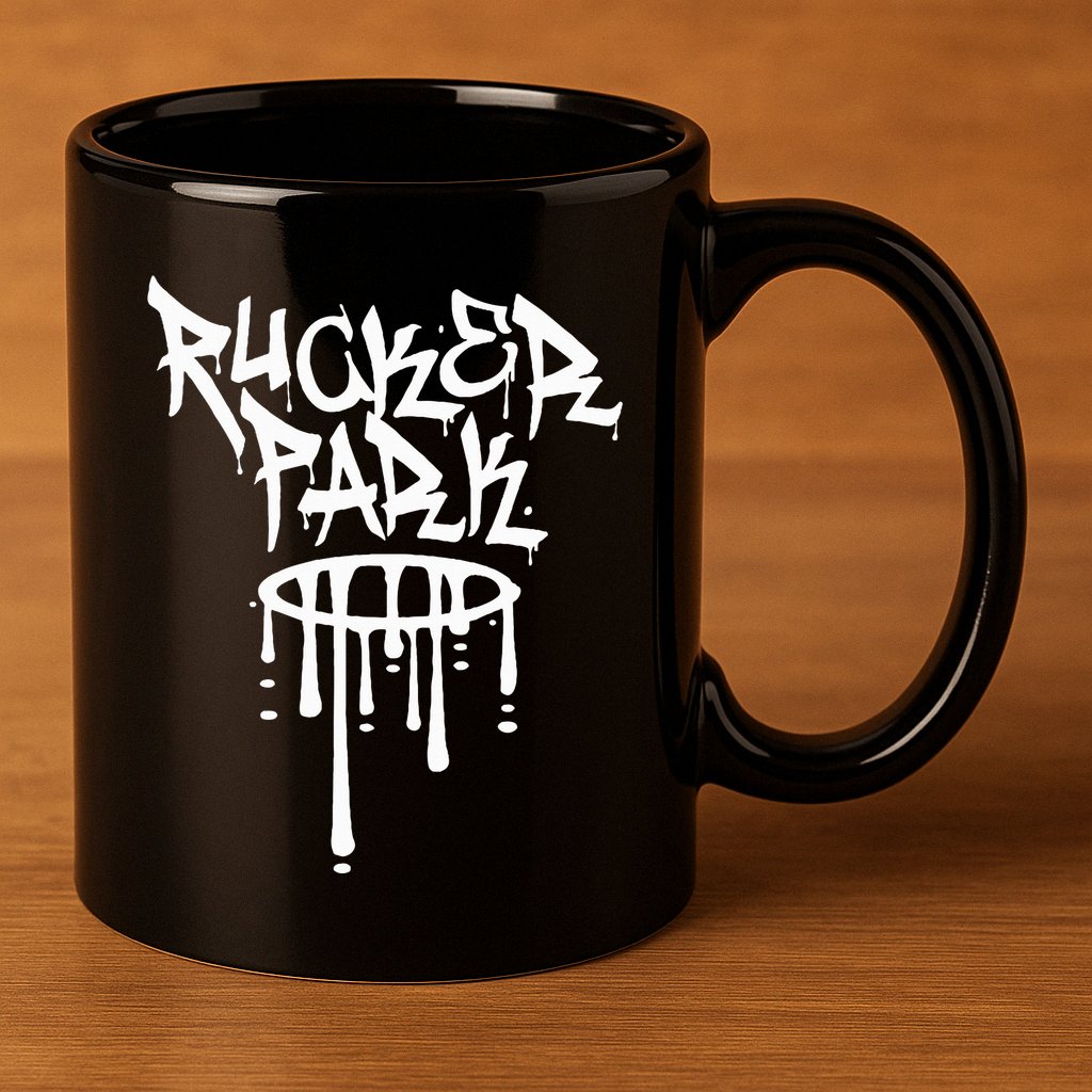 Rucker Park Hip Hop Graffiti Street Art Font 11oz C Handle Ceramic Mug